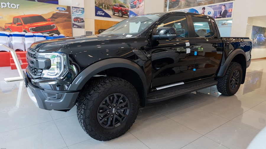 Ngoại Thất Ford Ranger Raptor Màu Đen Mới 2024 2025 tại Ford Thăng Long